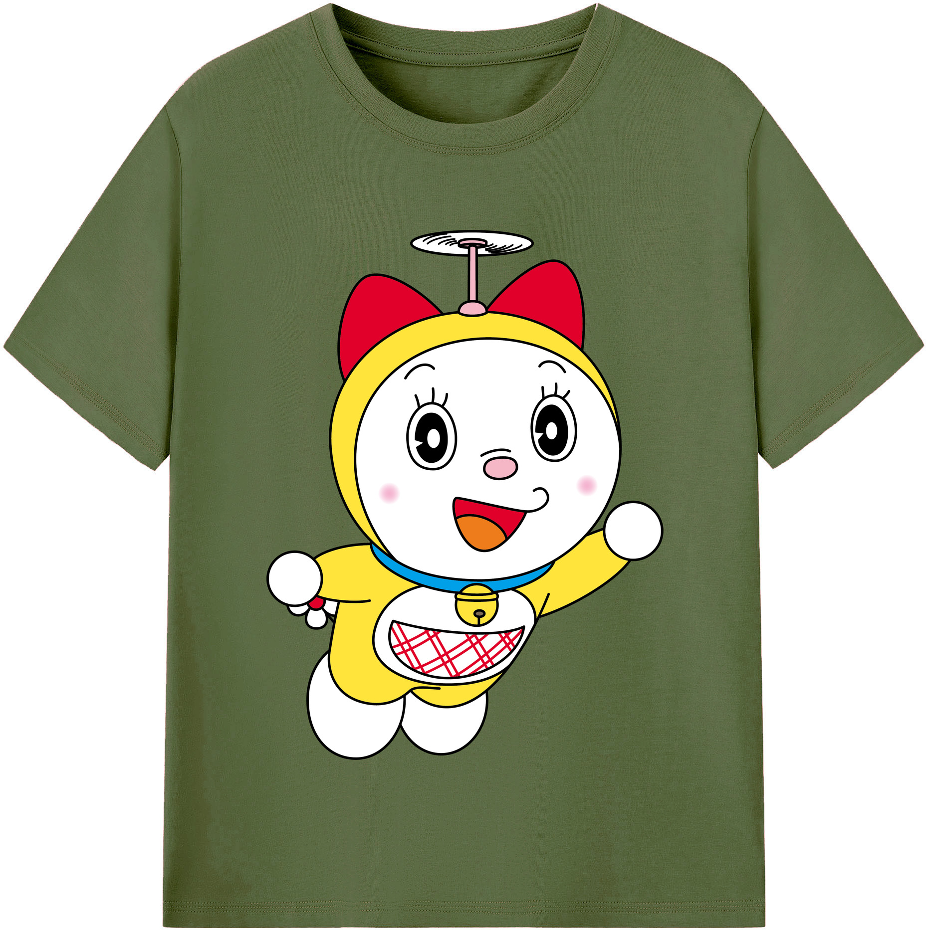 （画像用） ドラえもん ドラミ Doraemon Dorami 綿100％半袖Tシャツ（フロントプリント）